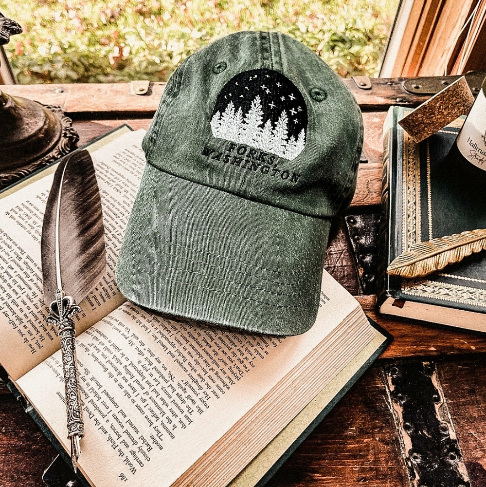 BRAND NEW Bookish Forks, Washington Twilight Dad Hat